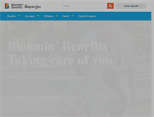 Tablet Screenshot of bloominbrandsbenefits.com